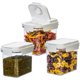 thumbnail image 1 of MGEZCOO - Juego de recipientes herméticos para almacenar alimentos: botes de plástico sin BPA con tapa, 4 piezas para organizar y almacenar alimentos en la despensa, ideales para cereales,, 1 of 6