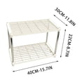 thumbnail image 3 of Storage Rack Floor Standing Shelf, Multi-Tier Organizer for Kitchen Pantry Bathroom Office, Space Saving Shelving Unit with Sturdy Construction for Home Organization, 3 of 8
