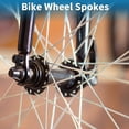 thumbnail image 3 of Unique Bargains Bicycle Spokes 14G Bike Wheel Spokes 304 Stainless Steel 1 Set Black-197mm, 3 of 7