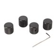 thumbnail image 1 of Flat Top Barrel Knob,4Pcs Guitar Knob Metal Guitar Knob Set Volume Tone Control Knob Enhanced Features, 1 of 8