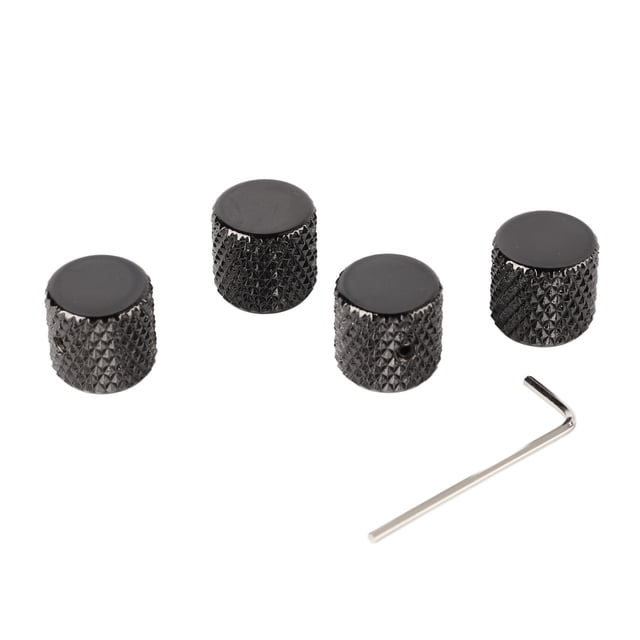 Flat Top Barrel Knob,4Pcs Guitar Knob Metal Guitar Knob Set Volume Tone Control Knob Enhanced Features