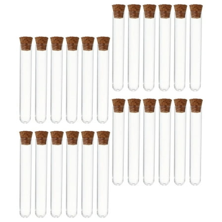 LOLIPPYY 36 Pcs Small Plastic Tubes with Caps for Laboratory and Crafting Projects