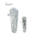 thumbnail image 2 of SCISSORFOBZ Designer Scissors Sheaths Shears Protective Covers-2 pcs Large & Small Size Value Pack - Modern Metallic Silver Design-#2-225, 2 of 5