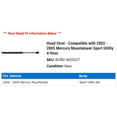 thumbnail image 2 of Hood Strut - Compatible with 2002 - 2005 Mercury Mountaineer Sport Utility 4-Door 2003 2004, 2 of 2