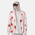 thumbnail image 2 of Lsque Strawberry Pattern UPF 50+ Lightweight Sun Protection Men's Women's Long Sleeve Shirt, Hoodie Performance -Large, 2 of 7