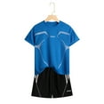 thumbnail image 2 of Tisuna Outfit Set For Boys Casual Quick Drying Sport Short Sleeve T Shirt With Shorts Two Piece Set Kids Clothing Set Blue Size 3-4 Years, 2 of 3