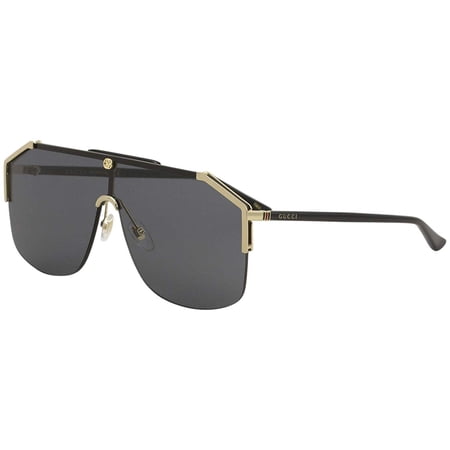 Gucci GG0291S Mens Metal Shield Sunglasses