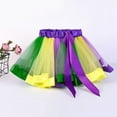 thumbnail image 2 of RUTAYY Women 12 Piece Mesh Splicing Colorful Tutu Half Length Bow Rainbow Short Skirt Tutu Skirt Solid Color Flowy Swing Skirts, 2 of 3