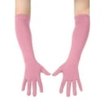 thumbnail image 5 of CYSFASHION Winter Gloves for Women Full Finger Costume 18 inch Banquet Elbow Stain Party Length Brida Evening Dresses Pink, 5 of 5