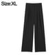 thumbnail image 2 of Pantalones de oficina estilo palazzo con bolsillos y cintura alta para mujer, 2 of 7