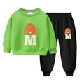 thumbnail image 4 of JUMEYU Baby Boy Outfit Toddler Boy Spring Fall Clothes - Graphic Print Sweatshirt & Stylish Pants - 2 Piece Cool Boy Set 3 6 9 12 24 Months 2T 3T 4T (L,4-5 Years), 4 of 4