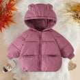 thumbnail image 2 of Gubotare Toddler Baby Boys Puffer Jacket Boys Winter Coat Lightweight Insulated Puffer Jacket Wind & Water Resistant Quilted Hooded Winter Jacket for Boys Size 2T 3T (Red,2-3 Years), 2 of 5