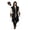 Black, variant on Medieval Costume Men Sleeveless Hooded Pirate Jacket with Belt Two Piece Set Halloween Cosplay Halloween Costume Men, Size XL