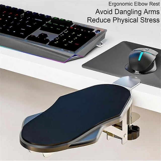 Computer Armrest Pad, Adjustable Computer Wrist Rest, Desktop Extender Ergonomic Office Arm Support Game Pad-B