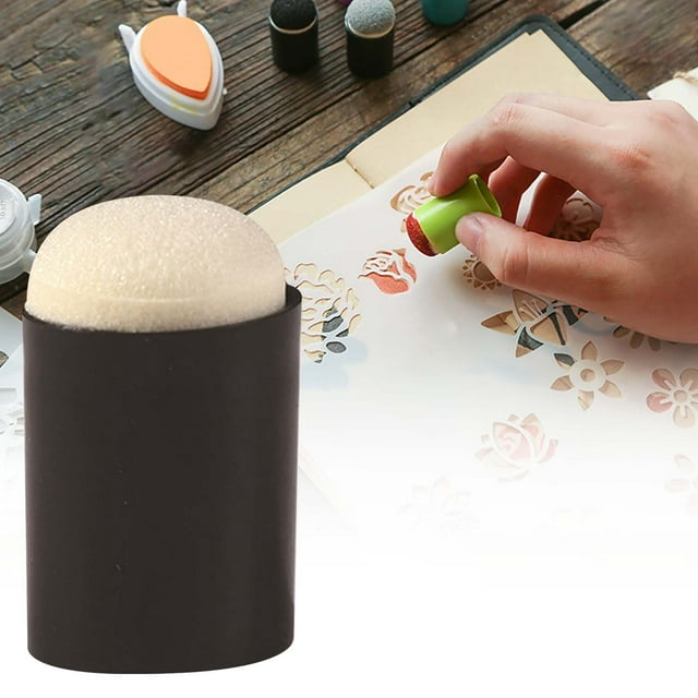 Riforla Pet Ink Pad Finger Applicator Tool for Journals and Craft Projects Office&Craft&Stationery Black