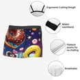 thumbnail image 6 of Bingfone Space Colorful Donut Men's Underwear - Casual Stretch Boxer Briefs-XX-Large, 6 of 7