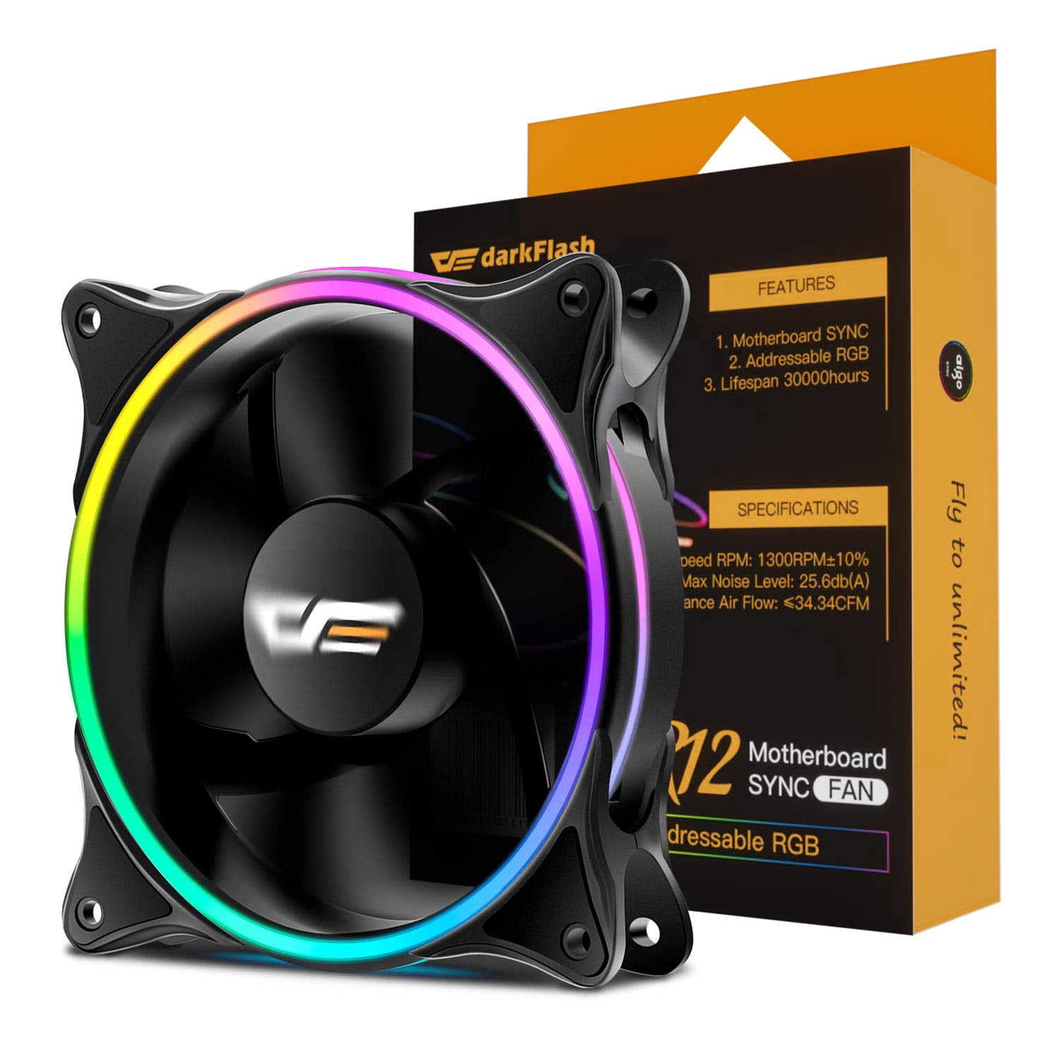 Buy darkFlash 120mm RGB LED Case Fan 