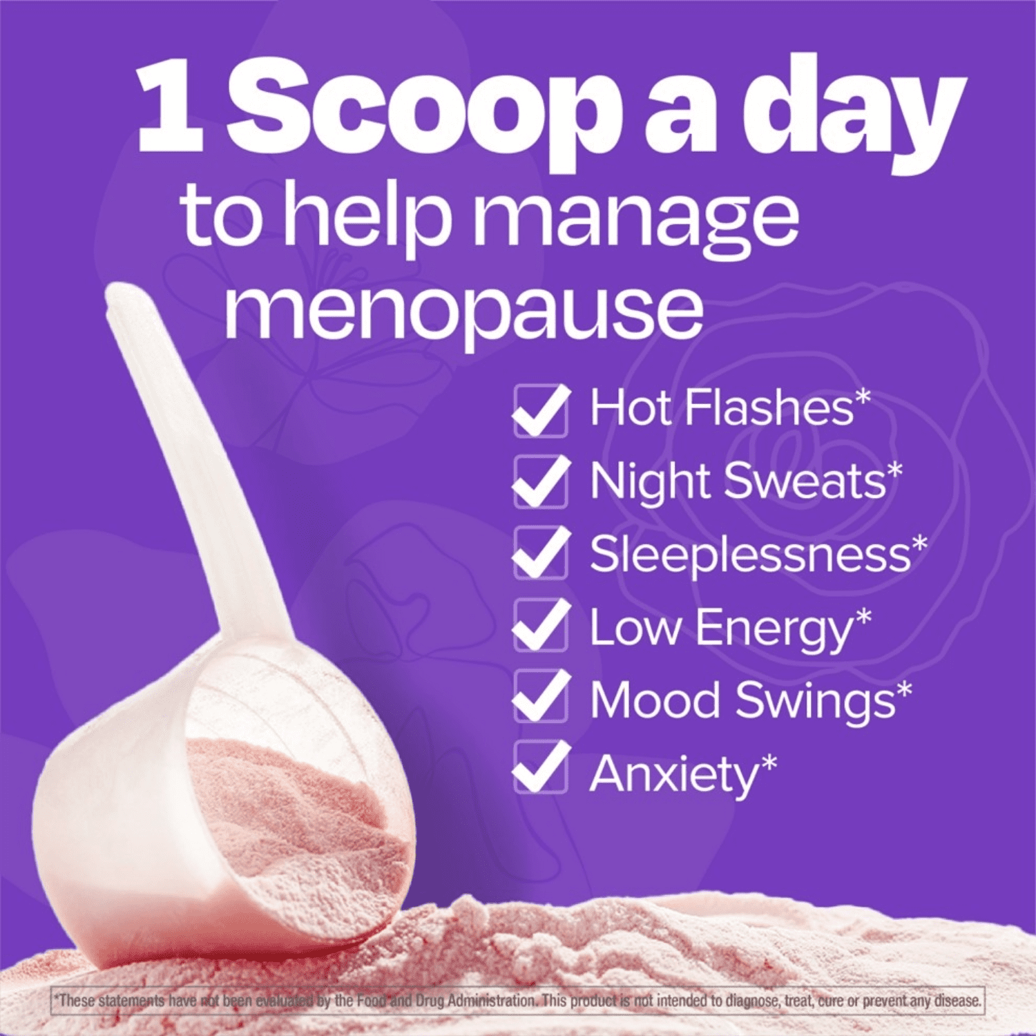 Cystex Menopause Wellness Powder for Women's Health, Berry Flavor, 1.8 oz