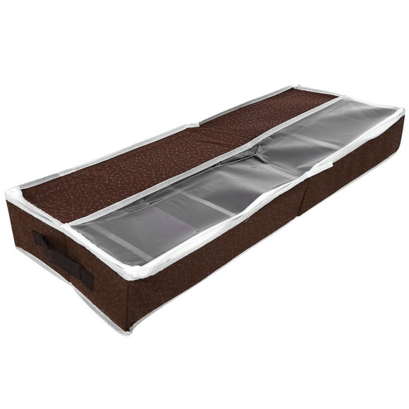 Under Bed Shoe Box Foldable Adjustable Dividers Shoes Storage Box, Shoe Storage Bag, Waterproof Basement Attic For Dormitory Bedroom L 84x31x11.5cm