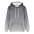thumbnail image 3 of Mens Casual Fleece Hoodies Long Sleeve Loose Oversized Pullover Sweatshirt Drawstring Hooded Sweatshirts with Pockets, 3 of 5
