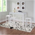 thumbnail image 6 of Riverbay Furniture Five Piece Wood Faux Marble Tavern Set in White, 6 of 6