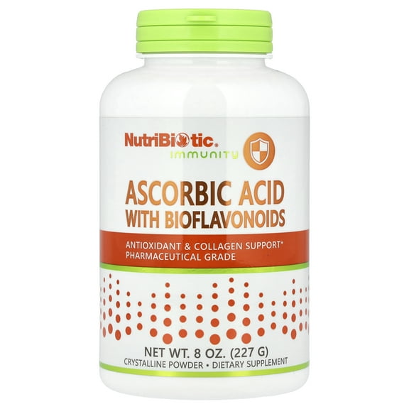 NutriBiotic Immunity, Ascorbic Acid with Bioflavonoids, Crystalline Powder, 8 oz (227 g)