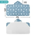 thumbnail image 3 of Toddler Hooded Beach Towel 24x50 Kids Bath Towels Soft Quick Dry for Swim Pool Boys Girls Snowflakes in Air, 3 of 7