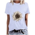 thumbnail image 1 of Blusas de Manga Corta para las Mujeres Divertida Impresión Cuello Redondo Camiseta Vintage, Blusas de Primavera para las Mujeres, 1 of 4