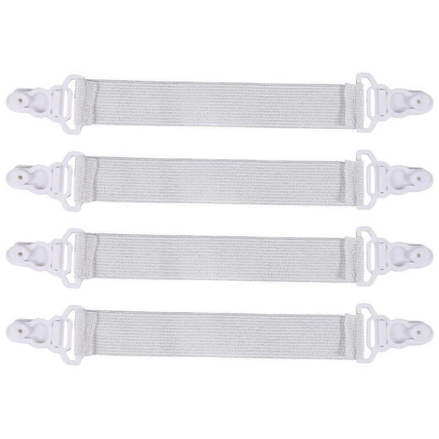 Set of 4 Elastic bedspread bed sheet bedspreads stretchers spanner straps strainer