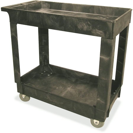 - Rubbermaid Commercial, RCP9T6600BLA, 9T6600 Heavy-Duty Utility Cart, 1 Each, Black