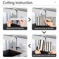 thumbnail image 5 of Yayeee Faucet Mat for Kitchen Sink 14.7" Diatomite Long Splash Guard Pad, Black Abstract Stripes, 5 of 7