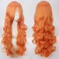 thumbnail image 1 of Pelucas sintéticas de pelo rosa, pelo suave de seda a granel, volumen de aire, alta temperatura, pelo largo y rizado, pelo de onda grande, peluca recta para Cosplay, 1 of 4