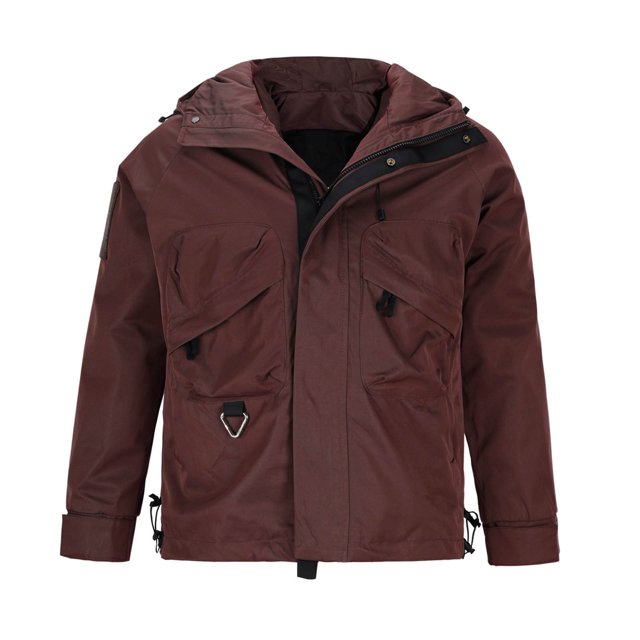 Pisexur Veste Coupe-Vent Homme Décontractée Unie à Multiples Poches à Capuche à Fermeture Éclair Garde au Chaud à Manches Longues Veste de Randonnée Homme Imperméable Grande Taille Vestes pour Hommes