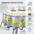 thumbnail image 5 of Decorative Lemon Round Tablecloth Waterproof Table Cloth Wrinkle Free Tablecloths for Parties Wedding & Holiday Kitchen Dinner(60 Inch Round), 5 of 6