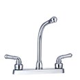 thumbnail image 1 of Dura Faucet Faucet DF-PK210C-CP Classical Series; Used For Kitchen; Single Piece 8 Inch Deck Mount; 10 Inch Hi-Rise Classical Spout; 2 Teapot Classical Handle; Chrome Plated/Plastic Body/Brass Spout, 1 of 5