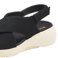 thumbnail image 3 of Sandalias Plataforma JShteea para Mujer Planas Casuales Playa Verano Negro 37, 3 of 9