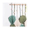 thumbnail image 4 of Wall Hanging Boho Wall Decor, Handmade Yarn Woven Wall Art Leaf Tapestry for Nursery Bedroom Living Room, 4 of 6