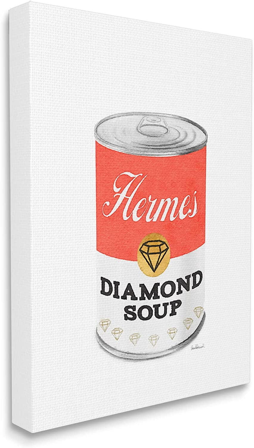 Stupell Industries Glam Pop Condensed Soup Can Red Fashion Designer, 16 x 20, Design by Amanda Greenwood