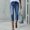 Blue, variant on IDALL Jeans for Women Capri Pants Women Jeans Stretchy Straight Leg Denim Pants Skinny Jeans High Waisted Jeans Black 2XL
