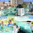 thumbnail image 4 of Portable Air Conditioners, USB Personal Mini Air Conditioner with 3-Speed, Evaporative Air Cooler with Touch, 4 of 7