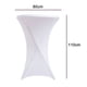 thumbnail image 5 of Cubierta de mesa redonda de Spandex para cóctel, mantel elástico ajustado de cuatro vías para fiesta al aire libre, DJ, feria comercial, banquete, boda Adepaton 2034580-9, 5 of 9