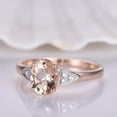 thumbnail image 3 of HeartsAndYou 1.03ct Natural Peach Morganite Solitaire Engagement Ring 14k SOLID Rose Gold, 3 of 9