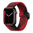 thumbnail image 1 of Adecuado para Apple Apple iwatch Correa de reloj plana para hebilla deslizante tejida de nailon arcoíris Correa elástica universal, 1 of 5