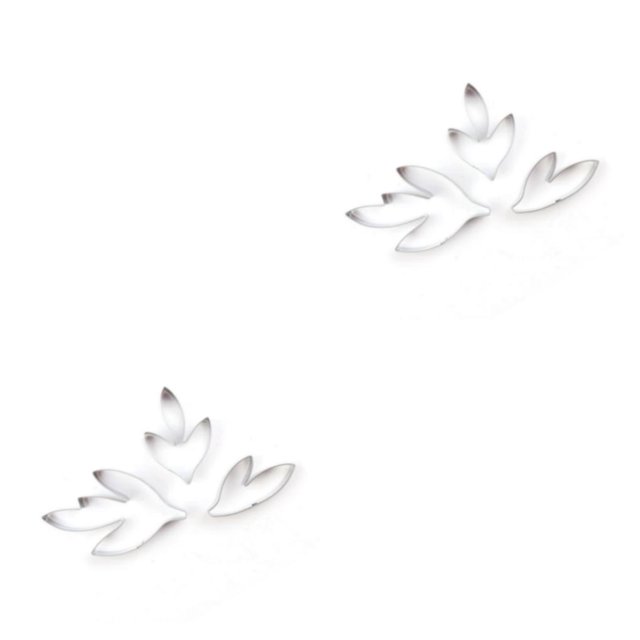 Ounissouiy 3 unids/set molde de arcilla en forma de hoja reemplazo lindo lavable inodoro anticorrosivo Fondant molde herramienta de moldeo Se muestra como imagen 2piezas