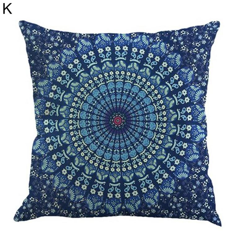Hand Block Floral Pillow Covers 18x18 20x20 Throw Pillows hand Blocked  Cushion Cover indian Decorative Pillowcase Bed Sofa Pillow Cover 