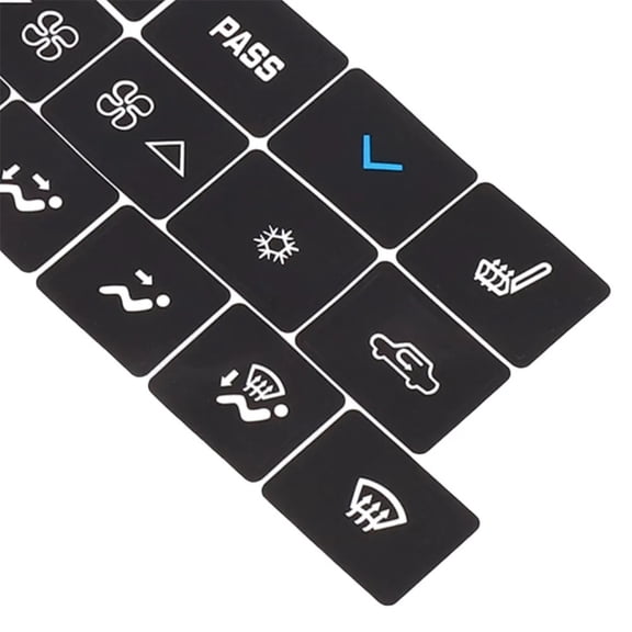 Car A/C Climate Control Button Repair Sticker Black For Buick Lacrosse 2005-2009