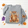 thumbnail image 6 of PNTUTB Women's Cute Graphic Print Sweatshirt Crew Neck Pullover Long Sleeve Top Thanksgiving Casual Loose Comfortable Daily Trendy Tops, 6 of 7