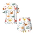 thumbnail image 5 of Picia Colorful Crabs Pajamas Sets for Women Soft Short-Sleeved Pjs with Lounge Shorts Two Piece Sleepwear-XX-Large, 5 of 9