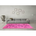 thumbnail image 3 of Ahgly Company Indoor Rectangle Abstract Pink Modern Area Rugs, 7' x 9', 3 of 4