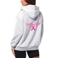 thumbnail image 4 of Breast Cancer Awareness Hoodies for Women 2025 Pink Ribbon Zip Up Graphic Hooded Sweatshirt with Pockets Jackets Coat, 4 of 7